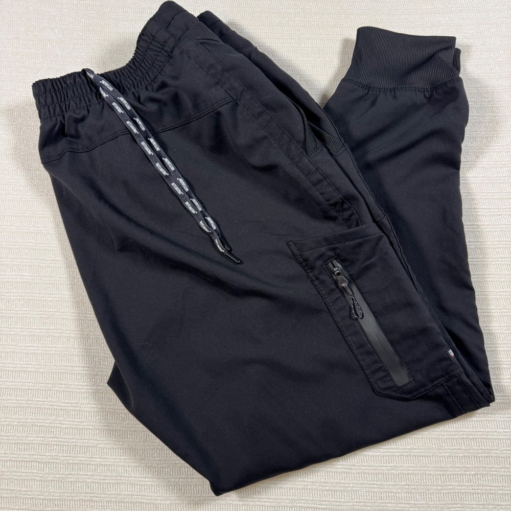 Greys Anatomy by Barco Mens Black Scrub Jogger Pants GRP534 Cargo Pocket L
